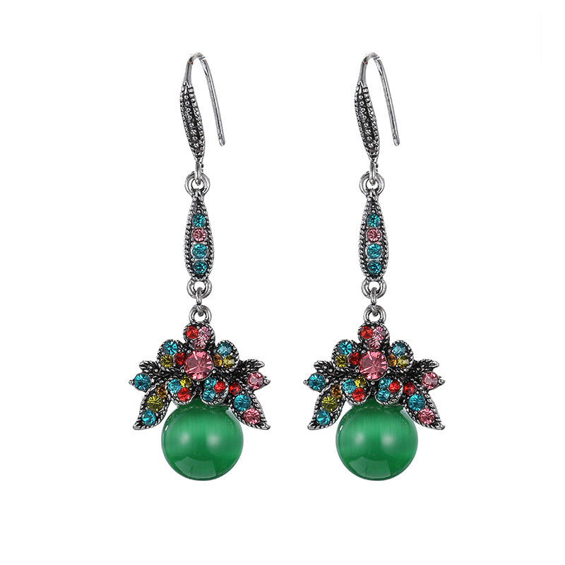 Wholesale Creative Flower Shape Alloy Earrings